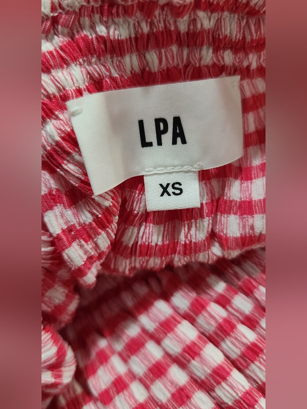 Revolve LPA Pink and White Striped  Top‎ - Picture 4 of 4